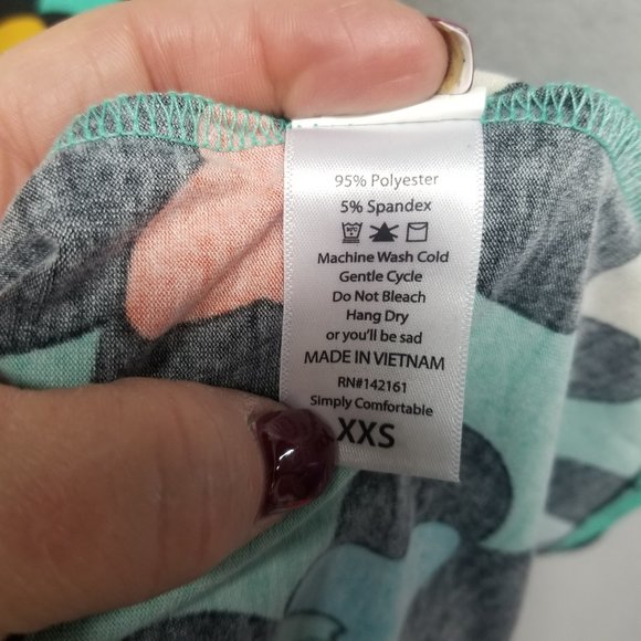 LULAROE Women's Minnie Mouse Head Tunic Top Size XXS - Picture 7 of 7